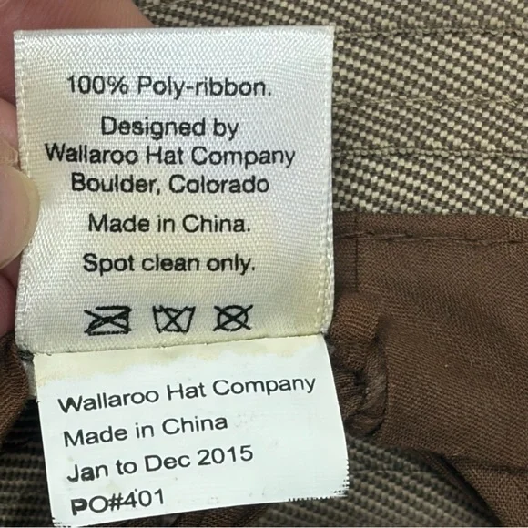 Wallaroo Hat Company Retired Ellie Taunt Tan Packable Sun Hat O/S Adjustable - Picture 12 of 13